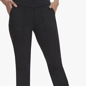 Healing Hands Women's Scrub Pant Cargo Bottoms in Black size XLP (3 pairs)